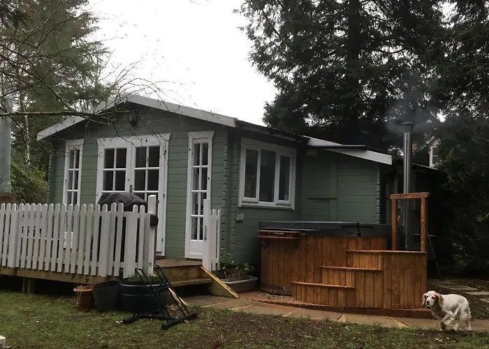 Woodland Cabin With Private Wood-Fired Hot-Tub